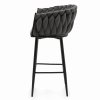 Barová stolička Latina tmavo šedá pohľad z boku