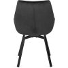 Luna fekete étkezőszék hátulnézetből