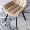 Étkezőszék Rick velúr bézs