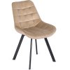 Étkezőszék Rick velúr bézs