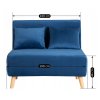 Összecsukható fotel Marry 2 sötétkék velúr méretek