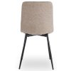 Peru 2 étkezőszék bézs szövet – hátulnézet