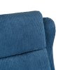 Spencer kék kordbársony fekvőfotel