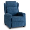 Spencer kék kordbársony fekvőfotel