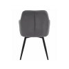 Forgatható étkezőszék sötétszürke velúr Jork