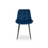 Étkezőszék kék bársony Chris