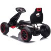 Fekete piros pedálos gokart