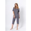 Szürke mintás női pizsama