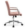 Forgatható irodai szék rózsaszín velúr Astro