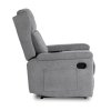Masszázsfotel szürke szövet Sebastián