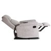 Masszázsfotel szürke bársony Sebastián
