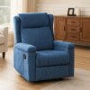 Masszázsfotel kék bársony Sebastián