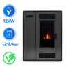 Pelletkályha 12 kW Aria Black