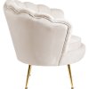 Angel krém velúr fotel