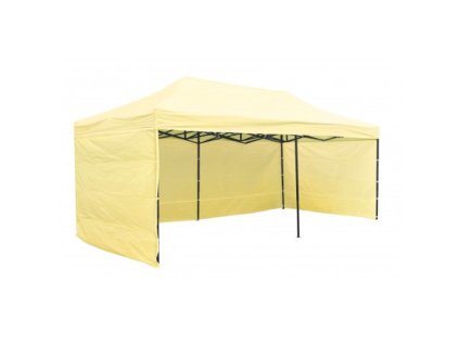 Pawilon handlowy ekspresowy 3x6 m 3 sciany bezowy