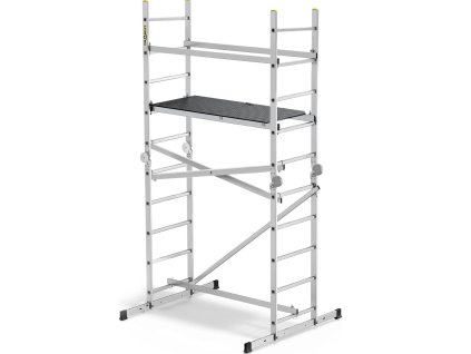 Schelă mobilă din aluminiu cu platformă 2 x 10
