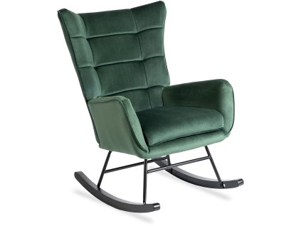 Fotoliu balansoar Jackson velur verde