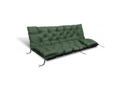 poduszka ogrodowa 120x60x50 cm 2 poduszki na lawke hustawke wodoodporna zielona