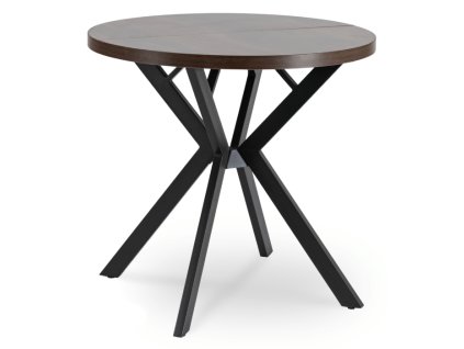 Masa rotundă extensibilă 80 - 160 cm nuc Dorian