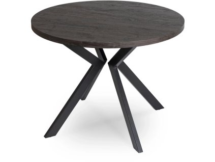 Masă rotundă extensibilă 90 - 190 cm negru Lugo