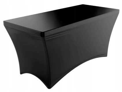 Husă pentru masă de catering 180 x 75 cm neagră