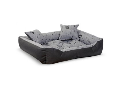 Pat impermeabil pentru câini și pisici black bones