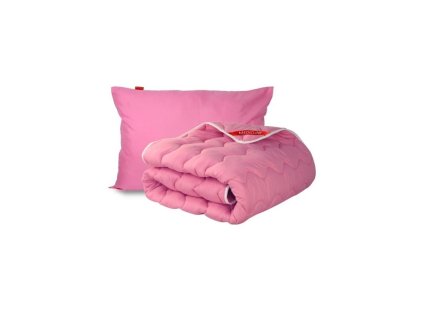Set de plapumă și pernă roz