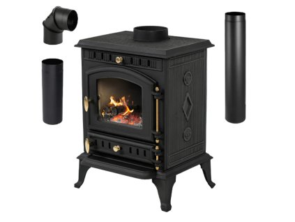 Prezentare sobă pe lemne din fontă Mitra