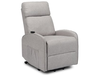 Prezentare fotoliu rabatabil Colton țesătură gri