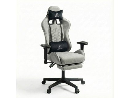 Prezentare scaun de gaming Evochair din țesătură gri