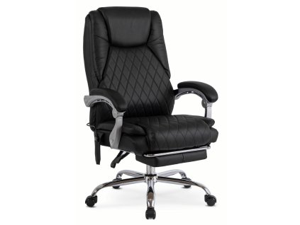 Scaun de birou Giorgio din piele ecologică neagră