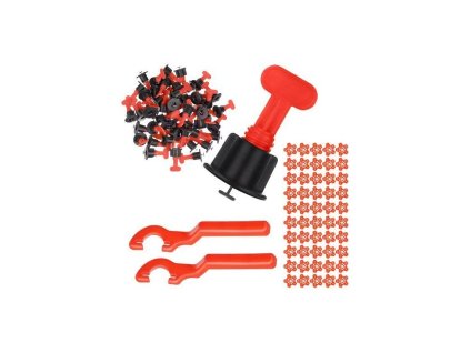 SISTEM DE NIVELARE PARDOSELI ȘI PLĂCI 100 CLIPSURI + 50 STELE + 2 CHEI