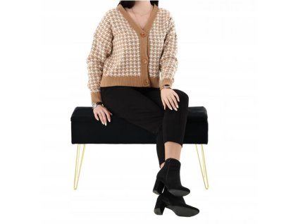 BANCA CU SPAȚIU DE DEPOZITARE NEGRU 75 x 30 x 40