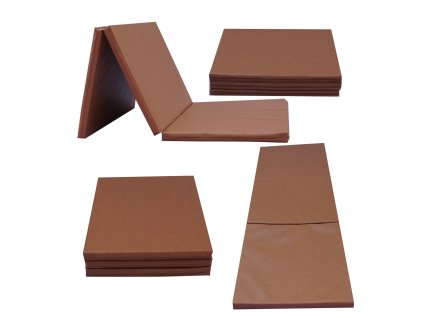 43374 gymnasticka zinenka 195x85x15 cm hneda t25