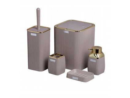SET ACCESORII DE BAIE 5 PIESE MARO - AURIU OKY5010