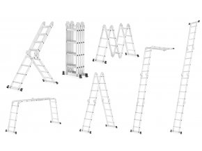 SCARĂ ALUMINIU MULTIFUNCȚIONALĂ PLIABILĂ  4X4 460CM + PLATFORMĂ