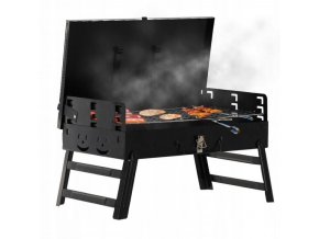 GRĂTAR TURISTIC PLIABIL CU UNELTE BBQ4841