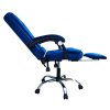 Scaun de birou reglabil velur albastru Boss  + funcție de masaj gratuită