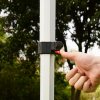 Cort tip foarfecă din aluminiu HEX40L 3 × 3 m negru