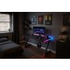 masă de gaming cu iluminare RGB negru 140 cm BG01