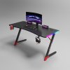 masă de gaming cu iluminare RGB negru 140 cm BG01