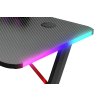 masă de gaming cu iluminare RGB roșu 140 cm BG01