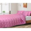 Plapumă antialergică pentru toate anotimpurile + 2 perne, roz (dimensiuni pătură: 220 x 200 cm)