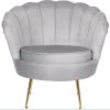 Fotoliu Angel velur gri față