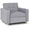 Prezentare fotoliu Solor țesătură gri  față