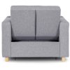 Prezentare fotoliu Solor țesătură gri
