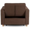Prezentare fotoliu Solor țesătură maro față