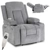 Prezentare fotoliu de masaj Box 2 țesătură gri închis