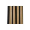 Panou lamelar de perete 255 x 46 cm negru
