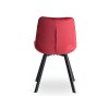 Scaun de bucătărie Rick velur roșu